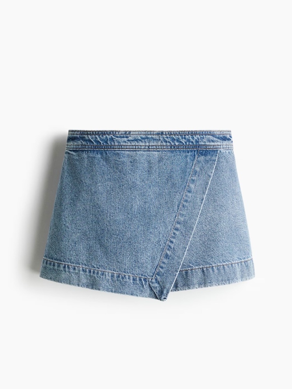 Wrap Denim Skort - Picture 1 of 6